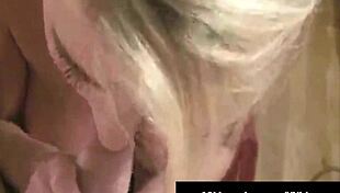 chatty blowjob princess eileen takes a load right after her sloppy suck session