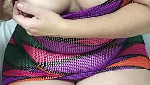 Chubby Brazilian wife's huge ass pussy and boobs dazzle on webcam!