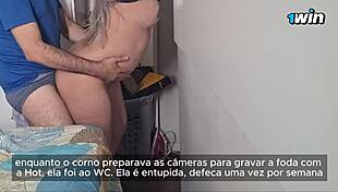 married brazilian bride takes loads bareback, cum leaks from her pussy 😍💦