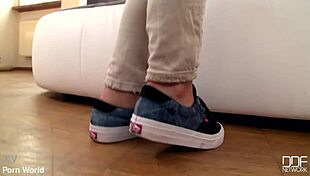 i'm the lingerie beauty teasing shaved pussy