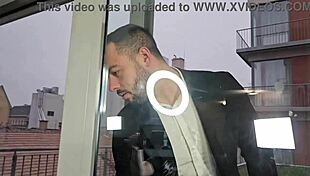 Kristina Grace takes wet DAP piss mouthful from boss and colleague!