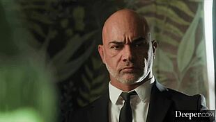 Deeper Bratty Submissive Emma Rosie Blindfolded Cuffed And Ass Fucked Hard