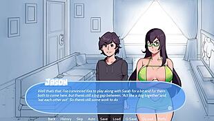 happy puppies romp with snow daze milf group