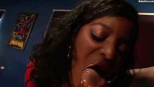 Beautiful Ebony In Lingerie Takes Pussy Pounding