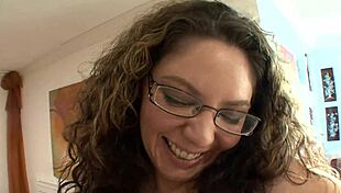 kiki daire teases with handjob before he unloads on her