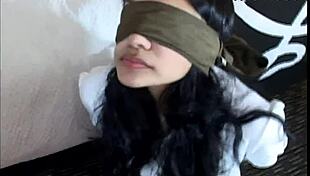can you handle this shy bound teen sucking cock then fucked rough blindfolded?!