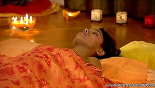 intimate girlfriends share sensual oiled massage moments