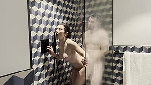 hot damn italian milf pornstar bareback fucks stud in shower behind scenes!