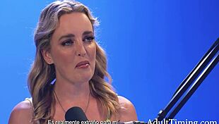 Charlie Forde interviews then masturbates solo intensely