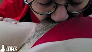 hot skinny brazilian teen moans loud as friend's huge cock pounds her tight wet pussy hard