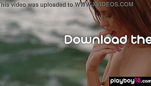 Imagine this adorable skinny brunette demi fray posing nude on rocky outdoors