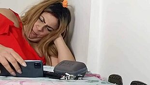 Vivi Guedez Teases in Red Lingerie with BBW Ass and Big Tits POV