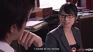 Japanese Office Lady Nana Kunimi Sucks Moaning Cock Uncensored