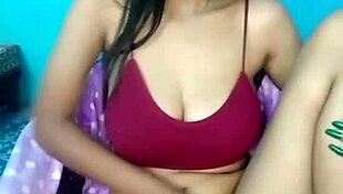 indian teen fingers pussy till she cums erotically