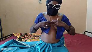 Leena pulls hairy pussy begging for deep fucking!