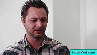 sexy asian teen xxlayna marie coats naked body in nuru gel for wet client massage