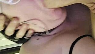 You love watching this chubby milf slut gobble cock deep right?