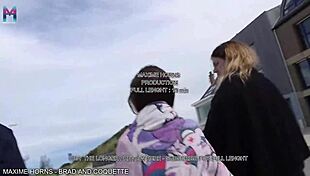 imagine two slutty girls bareback outdoor group cum swap on beach wild heat