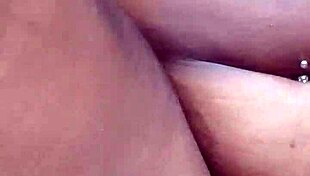 Ebony BBW Squirts Hard As Huge Cock Bursts Cum Deep In Her Tight Hairy Asshole