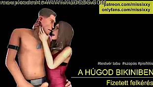 horny bikini babe whispers asmr jerk off in hungarian taboo style 😈👙