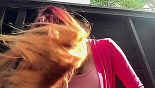 Artemisia Love Italian MILF Long Hair Outdoor Fetish