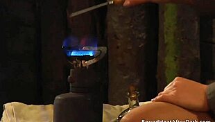 What happens when a busty lesbian slave gets tied, dominated, and branded by her mistress?