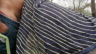 i love slapping my huge tits outdoors in the grass field