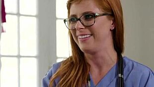 Adriana Chechik begs doctor Penny Pax for anal fisting then gets holes dom drilled.