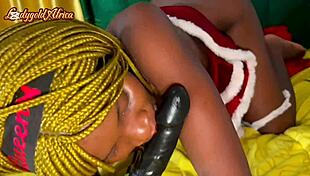 Christmas Wet Pussy Ride On 12 Inch Dildo And 7 Inch Big Cock