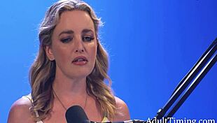 Charlie Forde interviews then masturbates solo intensely