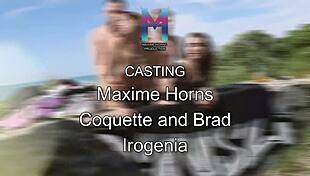 imagine two slutty girls bareback outdoor group cum swap on beach wild heat