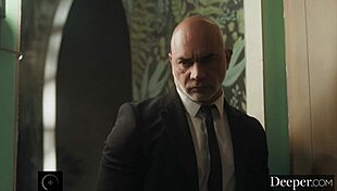 Deeper Bratty Submissive Emma Rosie Blindfolded Cuffed And Ass Fucked Hard