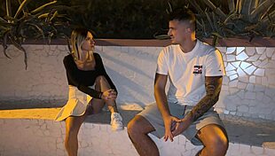 seaside stroll stranger spots my bare pussy outdoors