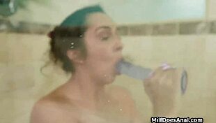 innocent wife discovers thrill of stranger's surprise shower anal