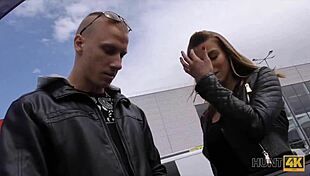 hunt4k blonde nymph fucks outdoors for cash with rich stranger