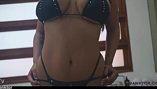 sanktor's curvy native american bbw babe rips clothes masturbates huge tits