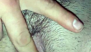 milf wife enjoys intense cameltoe massage from amateur hands