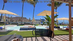 Fuck! Horny teacher rewards perfect butt student with gym leggings rip and wild ride!