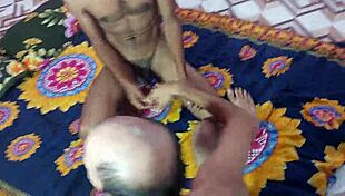 Popy Khatun's sultry village allure draws Hanif and Manik into steamy home threesome