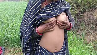 i love slapping my huge tits outdoors in the grass field