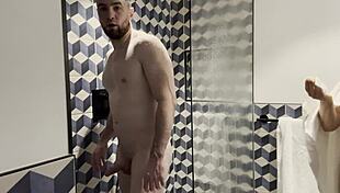 hot damn italian milf pornstar bareback fucks stud in shower behind scenes!