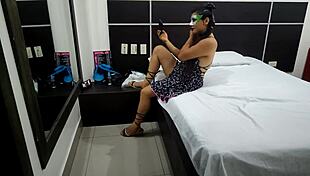 damn i took stepdad's secretary to motel for raise talk and she stripped for real homemade fuck!