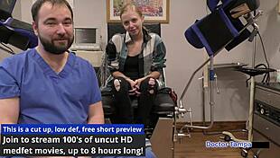 Dr Tampa's Ava Siren Spreads Pussy In First Gyno Exam Gaping BTS!