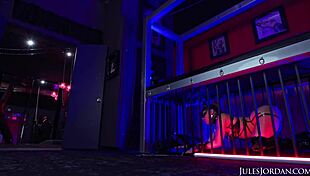 anna claire clouds caged in lingerie takes monster cock anal to mouth 😈🔥