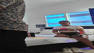 Mature whore sneaks step-nephew rimjob past clueless husband