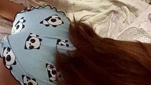 Adoptive stepdaughter threesome fucks new stepdads with sex toy outdoors