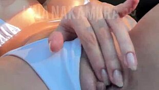 Fuck yeah, slamming that hot Japanese babe's tight pussy raw in the car right now!