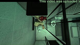 Girlfriend Joins Shower For Big Cock Ride Together