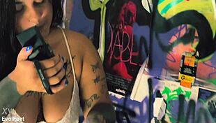 Rotten Venus Binds Paola in Tight Tape Bondage Domination