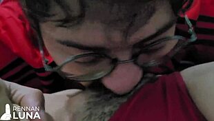 hot skinny brazilian teen moans loud as friend's huge cock pounds her tight wet pussy hard